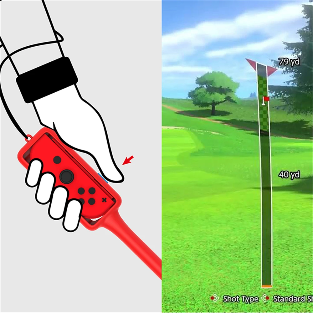 

2PCS Switch Golf Clubs Grip NS Controller Game Components Gaming Hand Grips For NS Switch Console Accessories