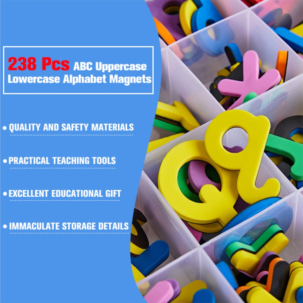 Набор для обучения правописанию детей магнитные буквы из вспененного