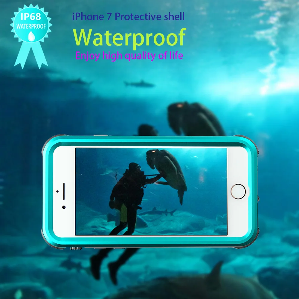 Водонепроницаемый чехол SHELBOX IP68 для iPhone 7 8 Plus ударопрочный плавания под водой