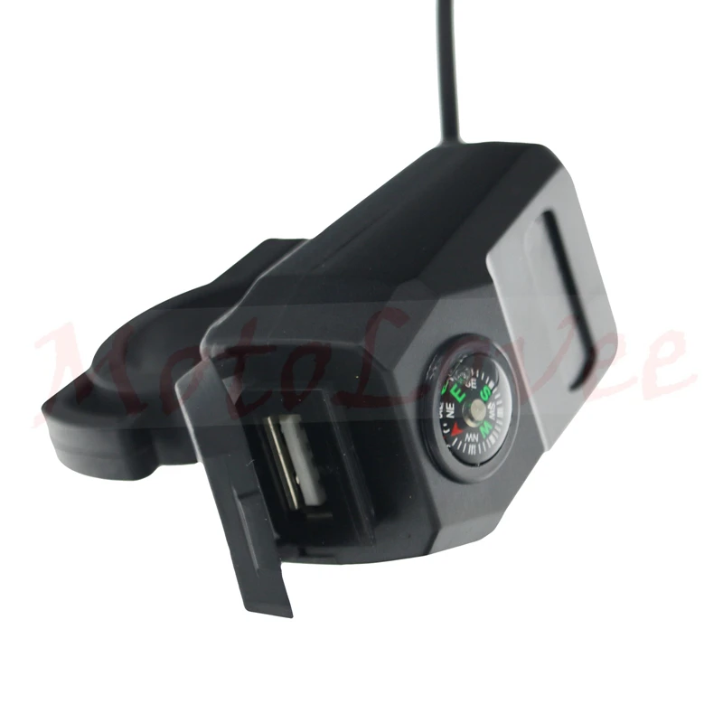 Фиксированное зарядное устройство для руля Motolovee 22 мм USB автомобиля