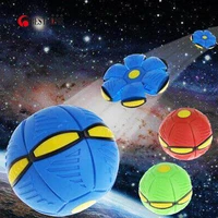 phlat ball flying disc ball magic pop up ufo ball flat throw dis ball toy for kids adult outdoor sports