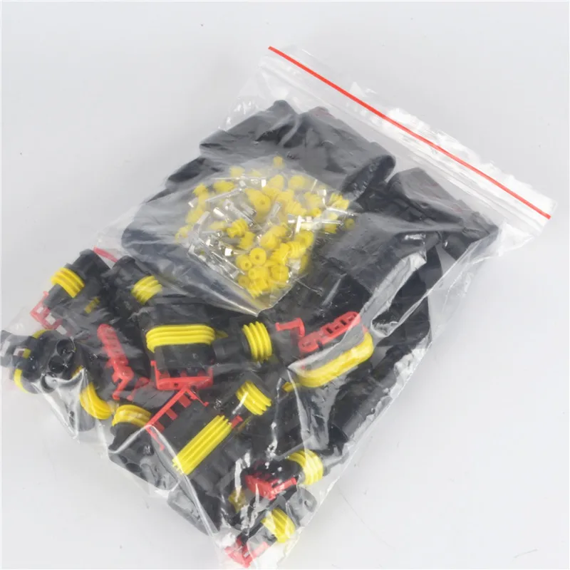 

15 sets 2/3/4/ pins 1.5 series Super seal Waterproof Electrical Wire Connector Plug for car waterproof connector