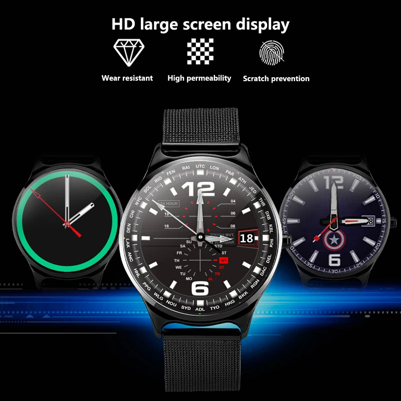 Новая мода браслет крутой стиль смарт часы колонка с bluetooth каналом/телефонным