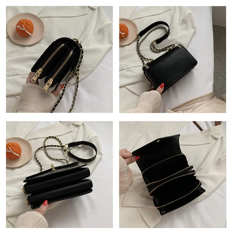 

ATLI New Retro Crossbody Bags For Women 2021 Small Simple Shoulder Bag Lady Chain Handbags and Purses Travel Hand Bag