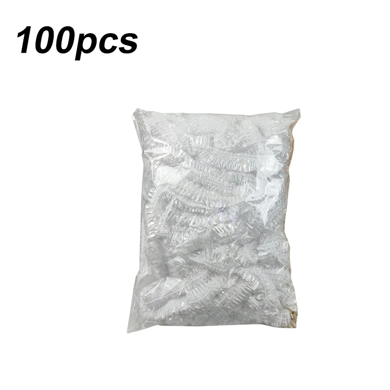 

100Pcs Reusable Elastic Food Storage Covers Plastic Wrap Bowl Cover Containers Stretchable Packaging for Keeping Leftovers and M