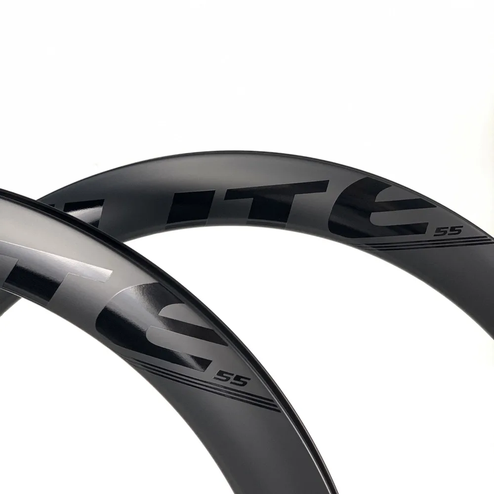 ELITEWHEELS дорожный диск Cyclocross углеродный обод 700c 55 мм бескамерная покрышка