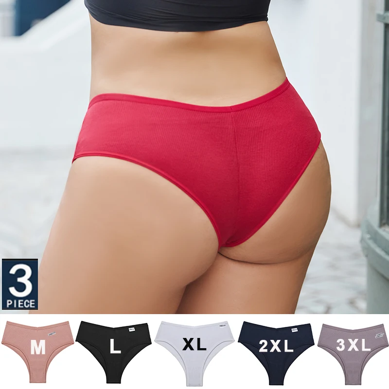 

Трусики женские FINETOO, х/б, 3 шт./компл., M-3XL