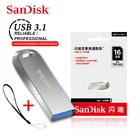 Флеш-накопитель USB 3,1 SanDisk, флеш-накопитель 256 ГБ, 128 ГБ, карта памяти, устройство хранения, флеш-накопитель 64 ГБ, 32 ГБ, 16 ГБ, компактное устройство хранения