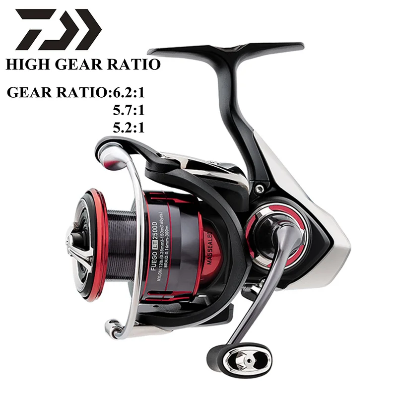 Рыболовная катушка DAIWA FUEGO LT оригинальная Катушка для спиннинга 1000D XH 2000D 2500 3000 CXH