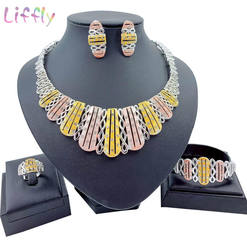 

Африканские очаровательные женские красочные ожерелья, браслеты, ювелирные наборы, вечерние серьги, кольцо, кристалл, ювелирные изделия, Св...