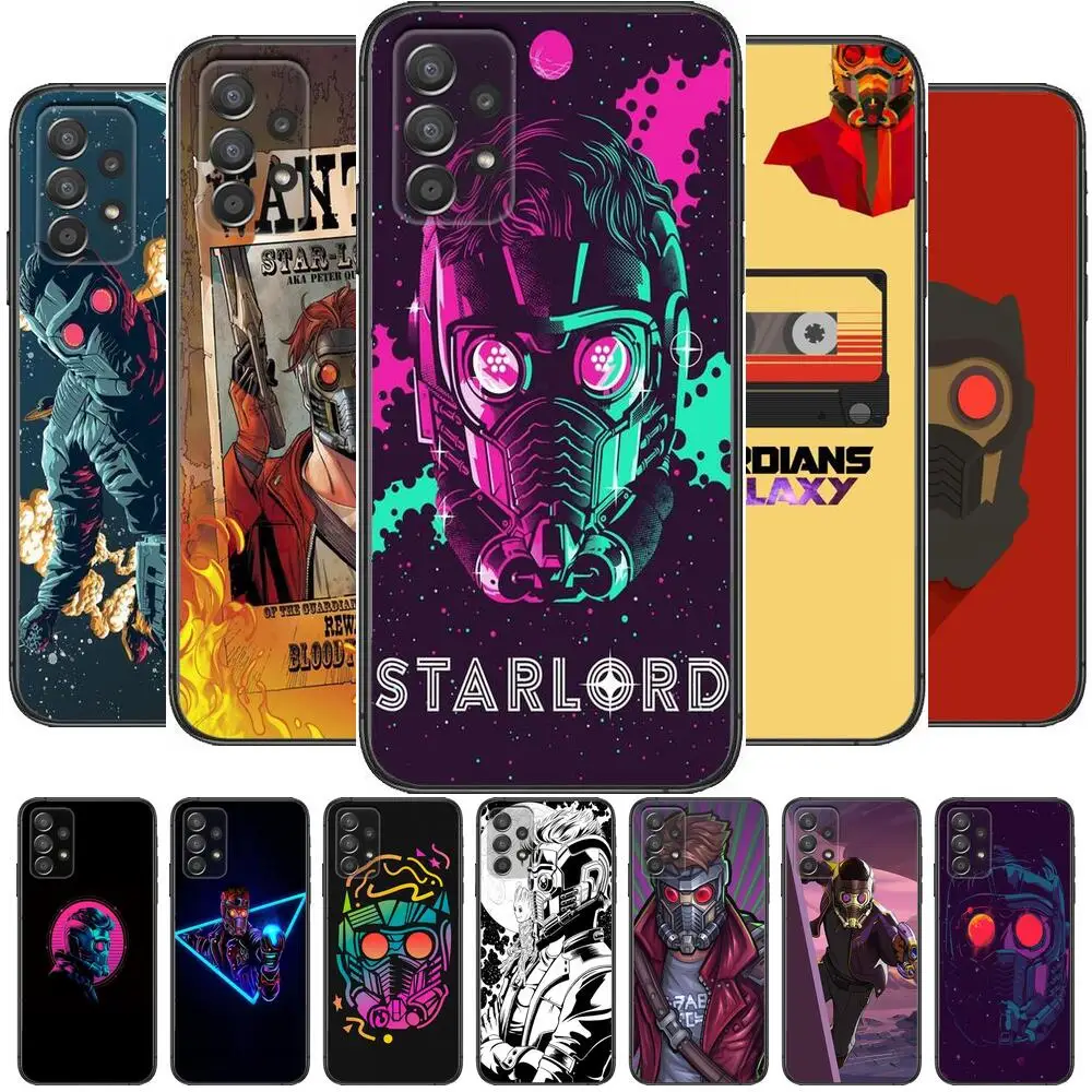 

Star-Lord Phone Case Hull For Samsung Galaxy A70 A50 A51 A71 A52 A40 A30 A31 A90 A20E 5G S Black Shell Art Cell Cove