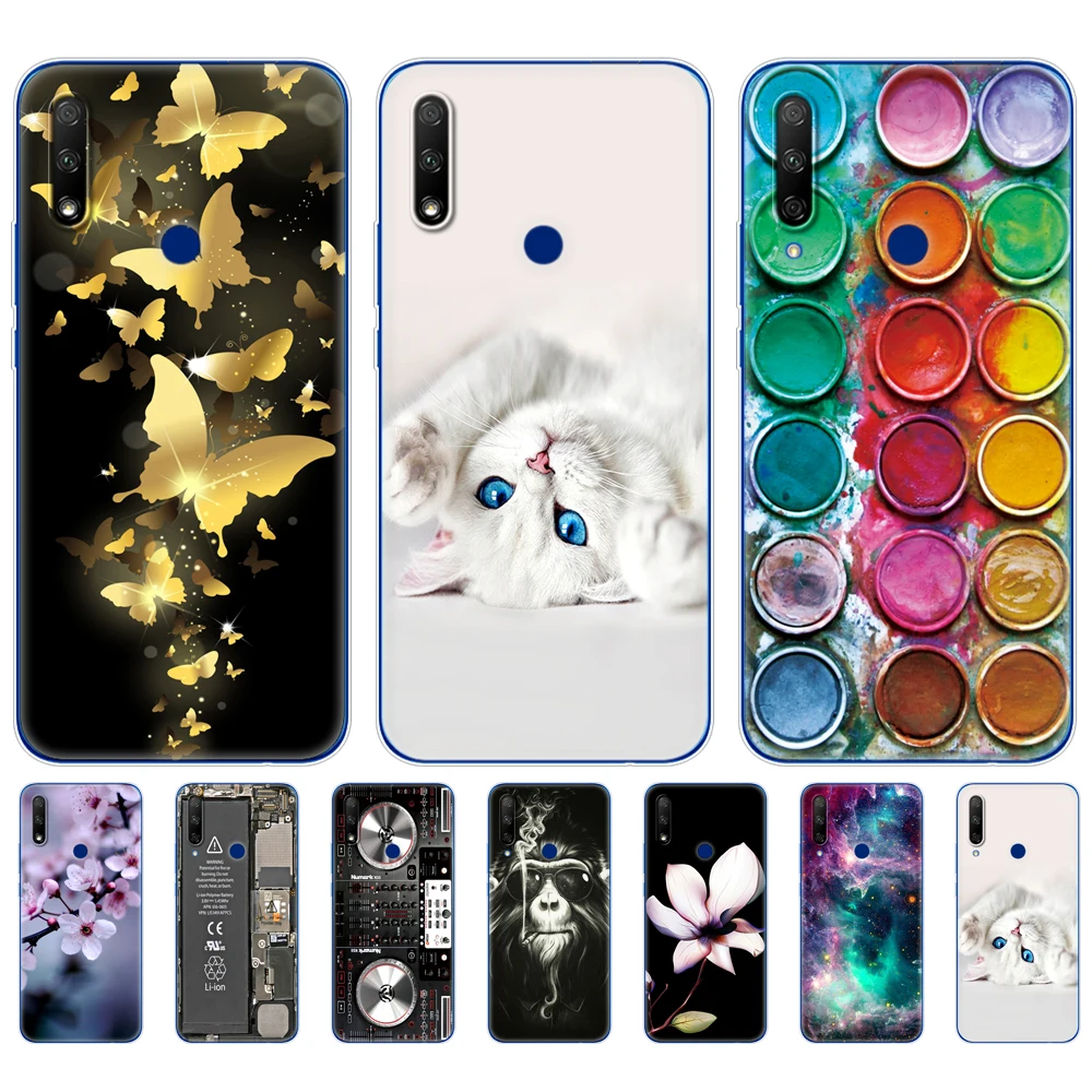 Чехол для Honor 9X Global Premium Силиконовый ТПУ мягкий чехол накладка телефона Huawei бампер