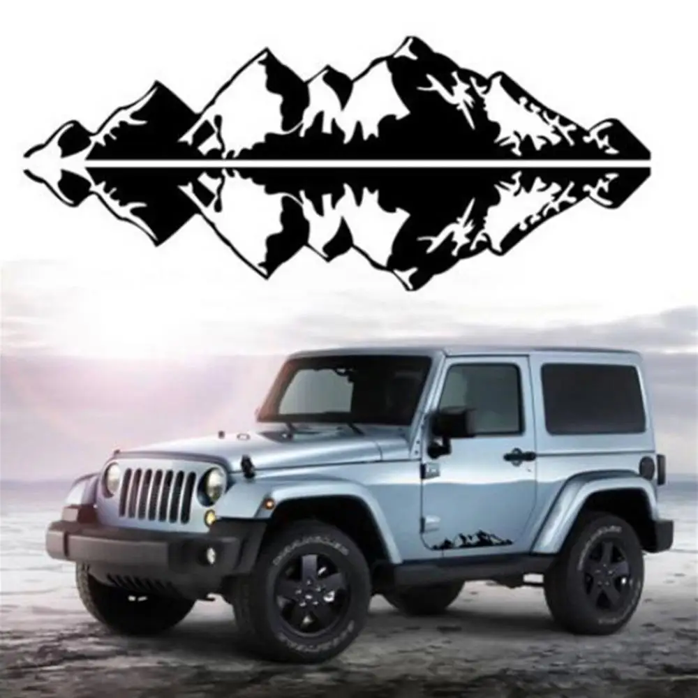 

Mountain Car Stickers And Decals Funny Bumper High stickiness Car-Styling Truck Door Body Side PVC Decal Sticker Decoration
