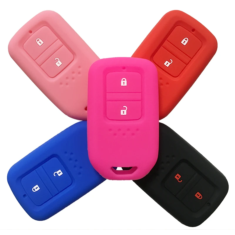 

For Honda Fit New 2020 Key Case for Honda JADE GIENIA XR-V FIT Crosstour VEZEL 2019 2018 2017 Key Cover Silicone Car Key Cover