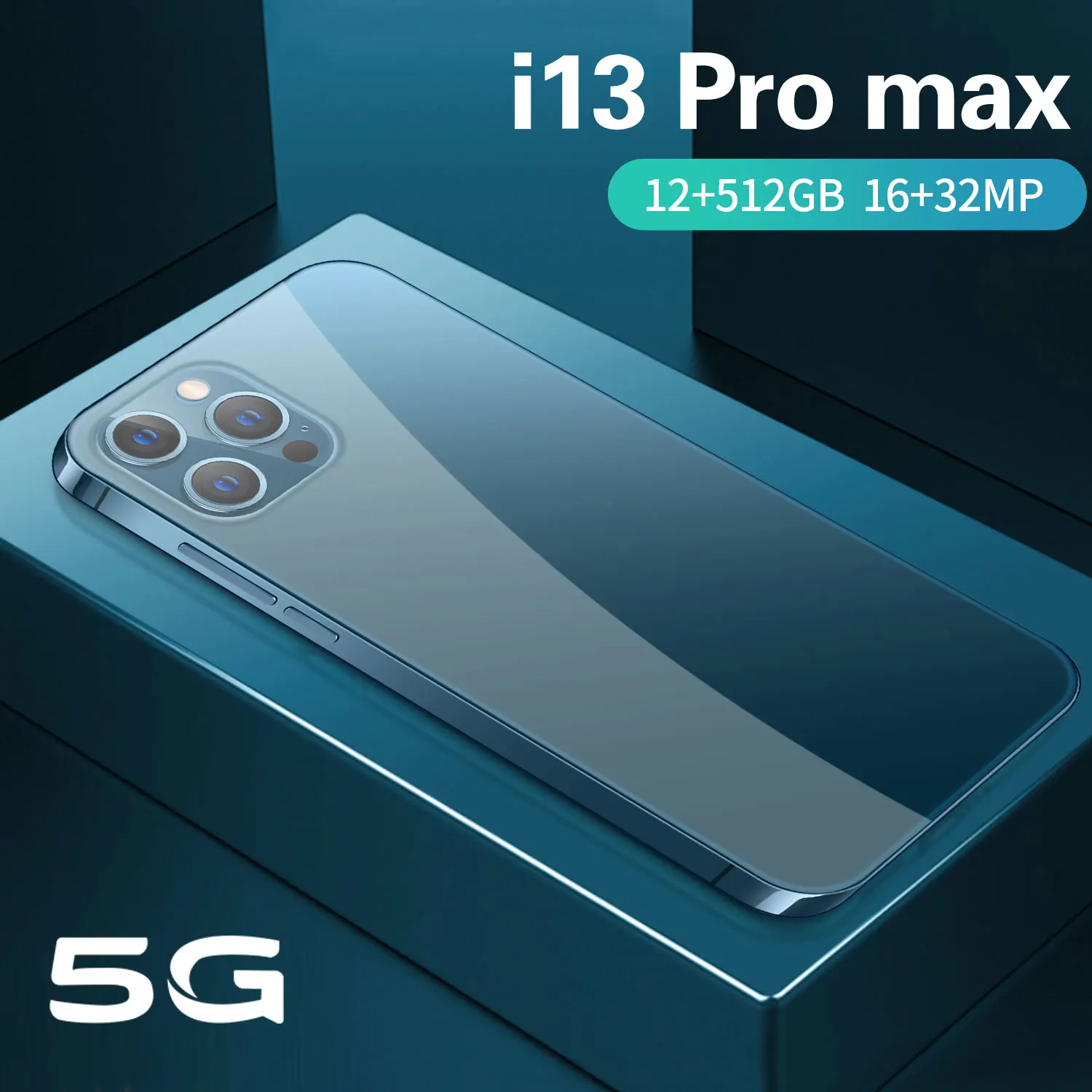 Phone I13 Pro Max Dual SIM 6.7Inch 5600Mah 512G Mtk6889 Deca Core Global Version Celular Android MobilePhones 5G Smartphone
