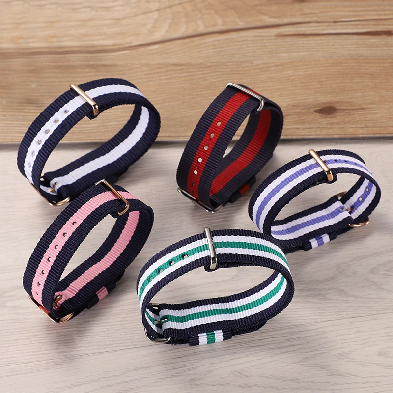 Ремешок для наручных часов мужской/женский нейлоновый спортивный армейский