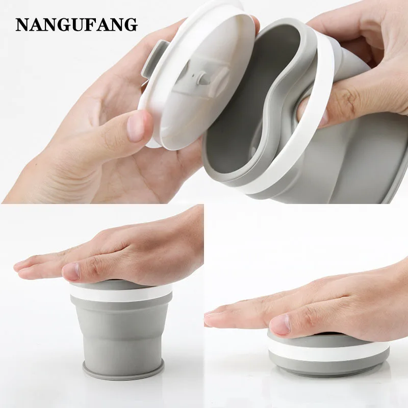 

350ML Silicone Folding Retractable Mug Home Business Outdoor Travel Reuse Washing Silicone Cup Portable Retractable Coffee Mug