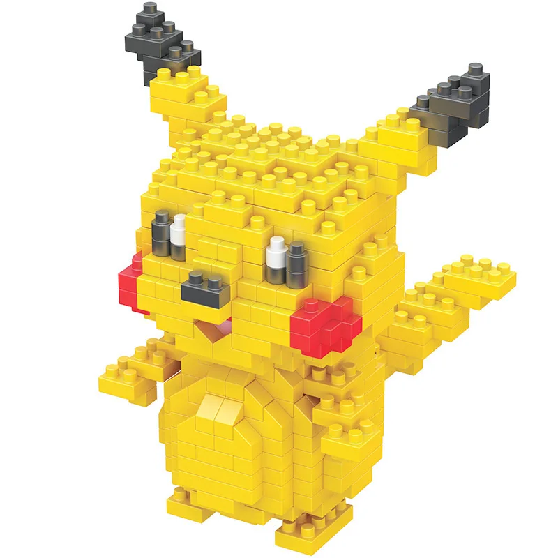 

Kawaii Cartoons Pokemon Action Figure Model DIY Diamond Building Blocks Bricks Educational Toys for Children Gift