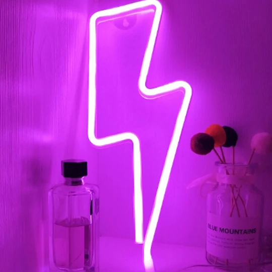 Светодиодный домашний неоновый светильник в форме Нита градиентный с USB