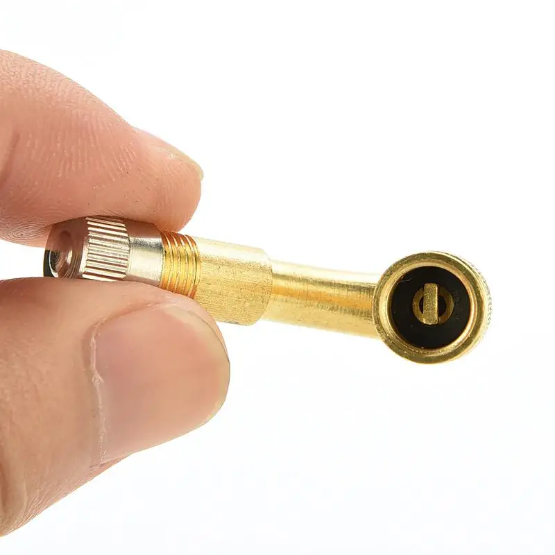 

45 Degree Angle Brass Air Tyre Tire Valve Extension Adaptor For Motorcycle Bike Car Scooter