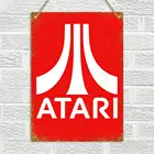 Атари стиль ретро Винтаж металлическая цифровая letrero de estao de 8bit Аркады hombre Куэва бар