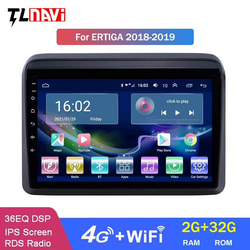 

GPS-навигационная система на Android 10, 4G LTE, 2 Гб ОЗУ, 9 дюймов, для Suzuki ertida 2018-2019, с Bluetooth, USB, Wi-Fi, поддержка SWC