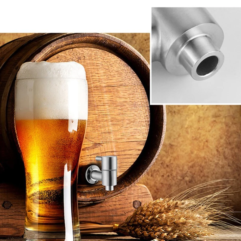 

Convenient High Temperature Resistance Stainless Steel Metal Body Drink Water Beverage Dispenser Faucet Wine Barrel Juice Tap