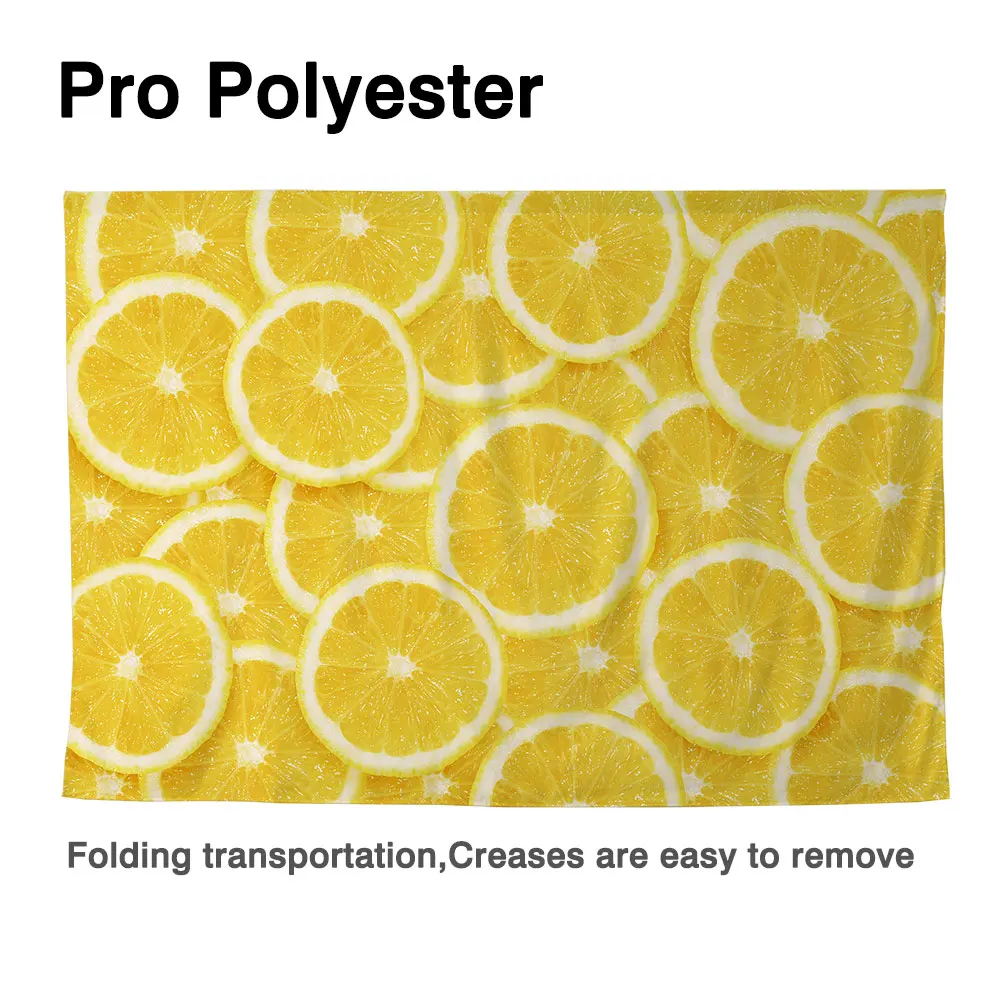 Фон для фотосъемки Allenjoy с изображением летнего баннера лимонов круглых