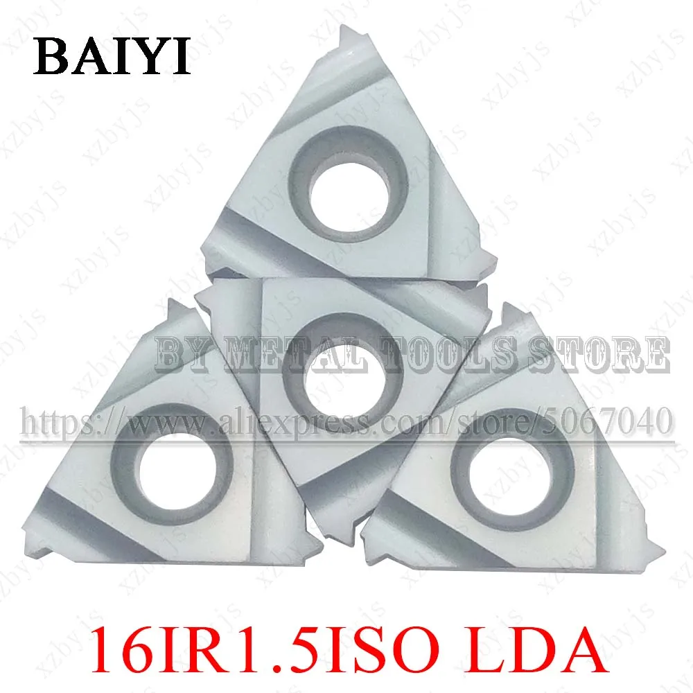 Твердосплавные резьбовые пластины 16IR 1.5ISO LDA режущие Сменные Резьбовые лезвия 1 5