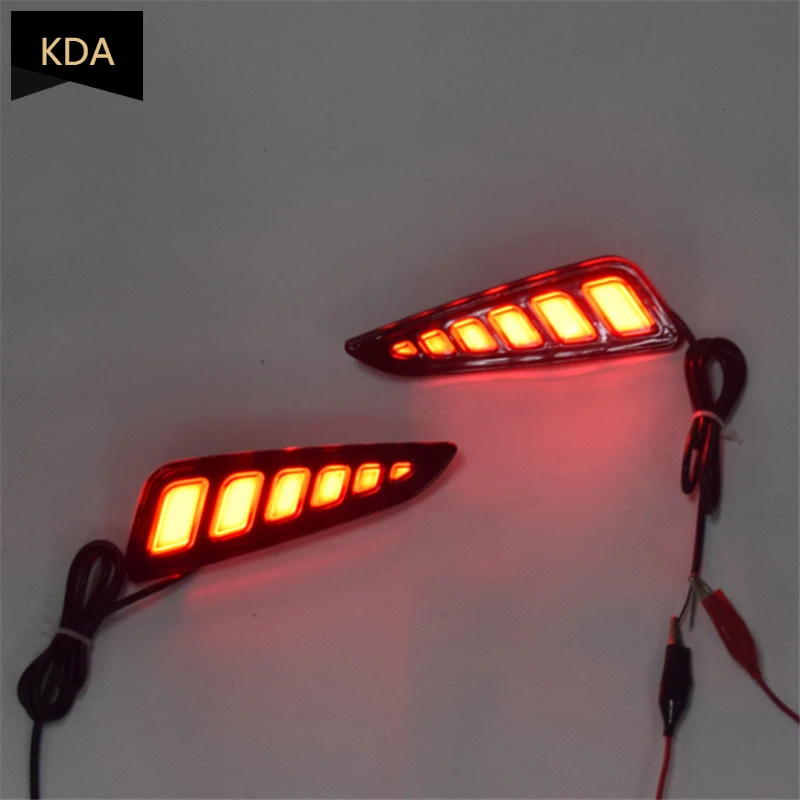 

2Pcs Auto 12V LED Rear Bumper Tail Light Reflector Brake Signal Light Fog Lamp For Toyota C-HR CHR 2016 2017 2018 2019