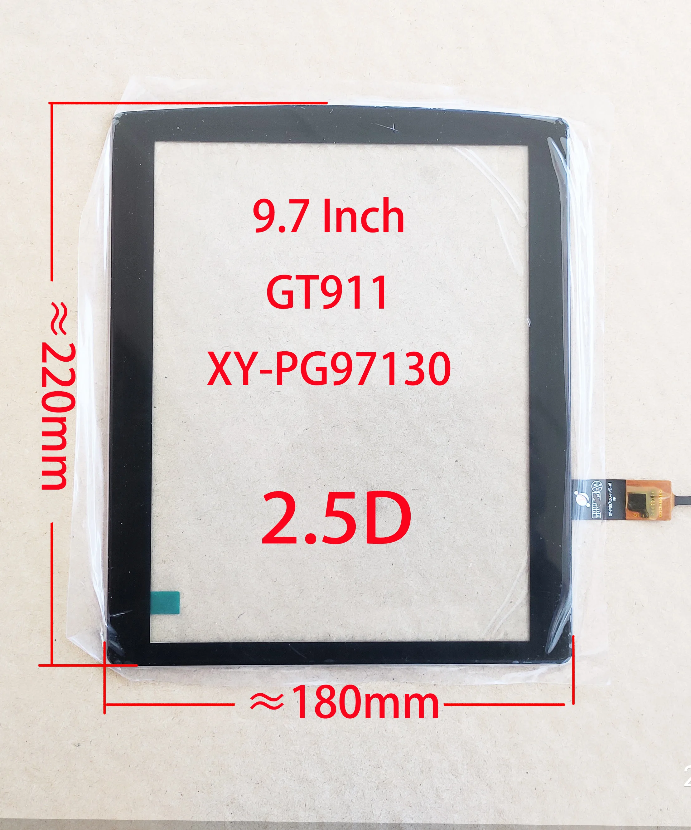9.7 Inch Capacitive Touch Screen Digitizer Sensor For Radio 220*180mm 6Pin GT911 XY-PG97130-FPC Honda Toytoa DasAuto
