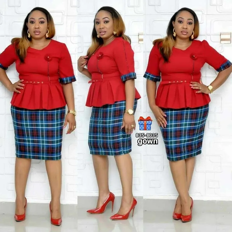 Hot Sale African Dress For Women Plus Size Peplum Midi Belt Dresses 2019 New Fashion Style Elegent Africa Clothing Lady | Тематическая