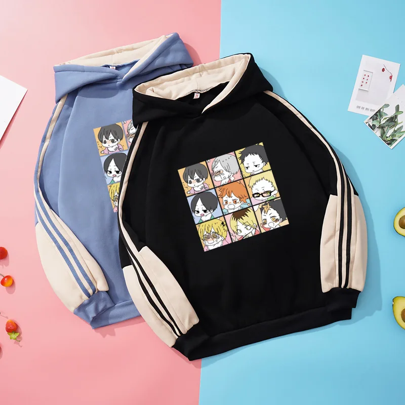 

Anime Haikyu!! Kawaii Volleyball Boy Loose Casual Stitch Hoodie Winter Sweatshirt Oversize Harajuku Sports Outfit for Women Man