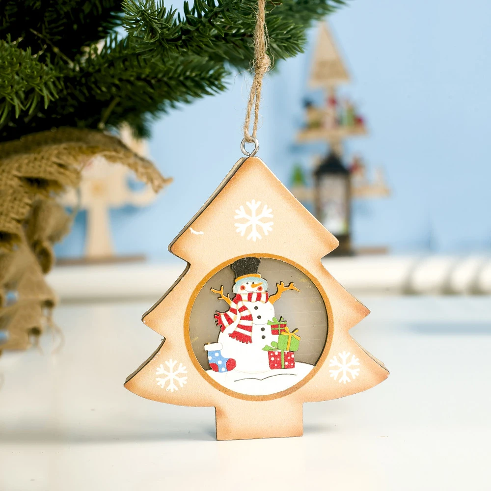 Рождественское деревянное сердце/лук/форма звезды/Рождественский подарок/форма