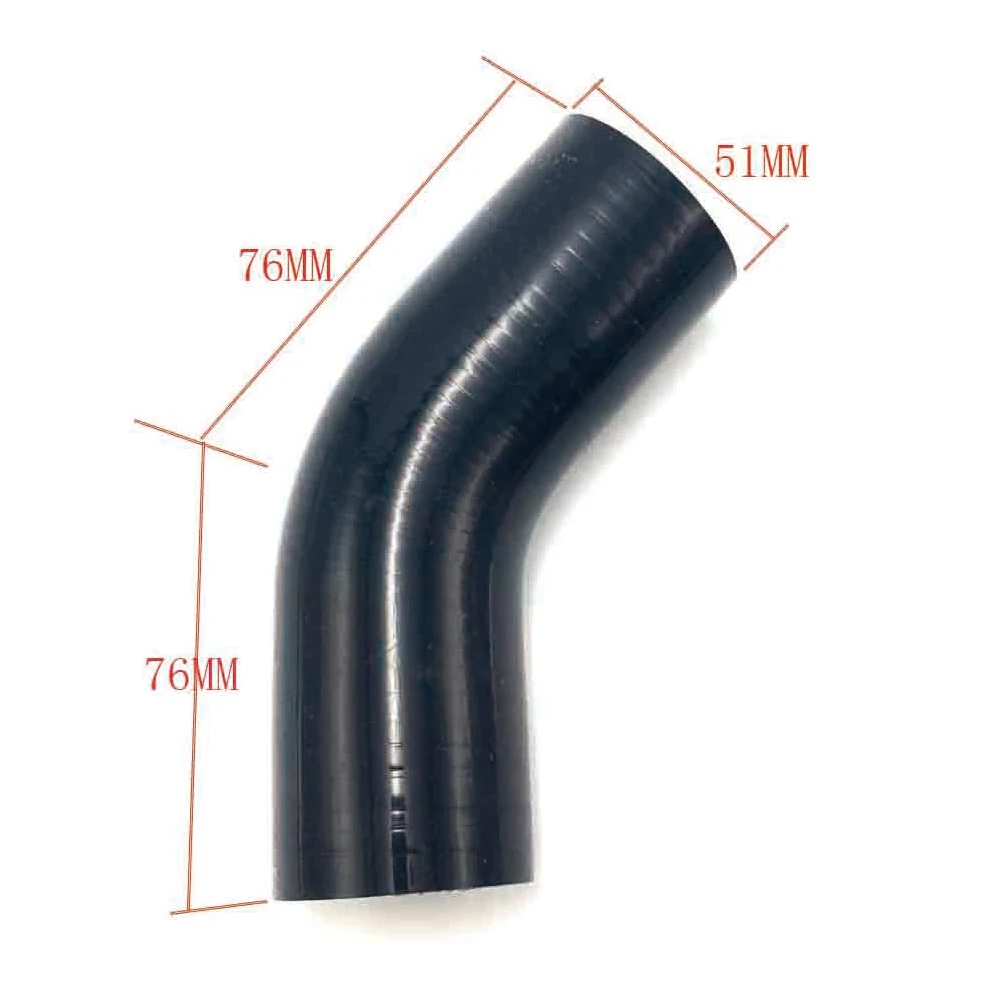 Universal 2&quot 51mm 45 Degree Elbow Silicone Hose Coupler Pipe Turbo Intake | Air Intakes Parts