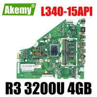 akemy for lenovo l340 15api l340 17api v155 15api laptop motherboard fg542 fg543 fg742 nm c101 cpu r3 3200u 4gb ram tested 100