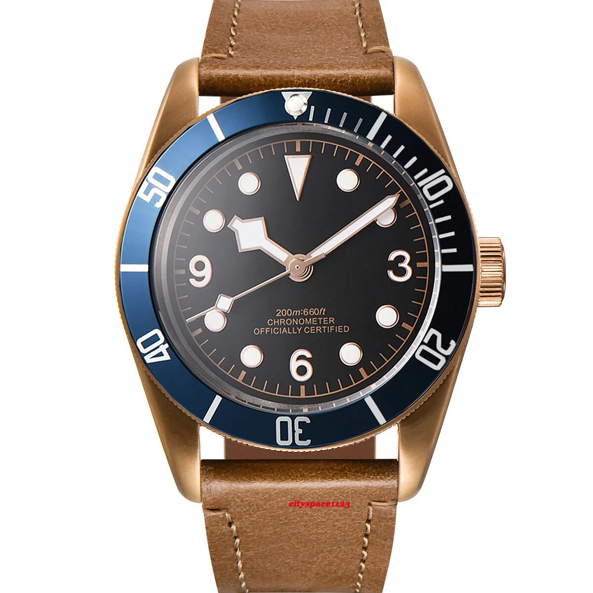 Corgeut 41 мм Мужские часы с сапфировым стеклом световой стерильные циферблат