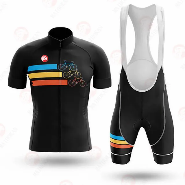 Мужская велосипедная одежда 2021 комплект из Джерси с коротким рукавом
