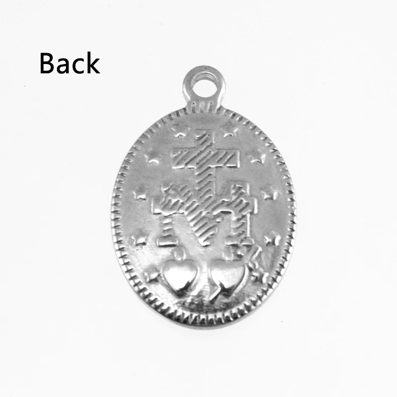 Дева Мария мать Бога бюст полудлинная женская подвеска из нержавеющей стали