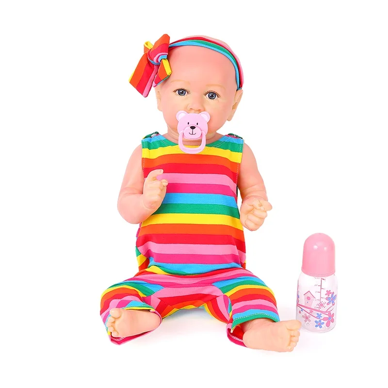 55 см милый пусетный детский реалистичный мягкий силиконовый материал кукла тело