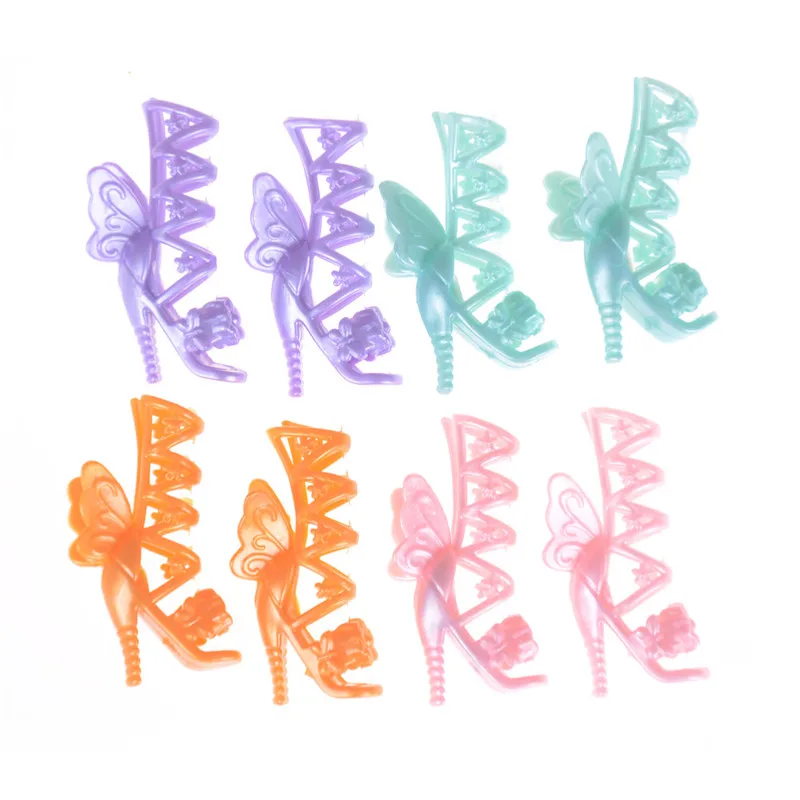 

Босоножки на высоком каблуке для кукол, 10 пар