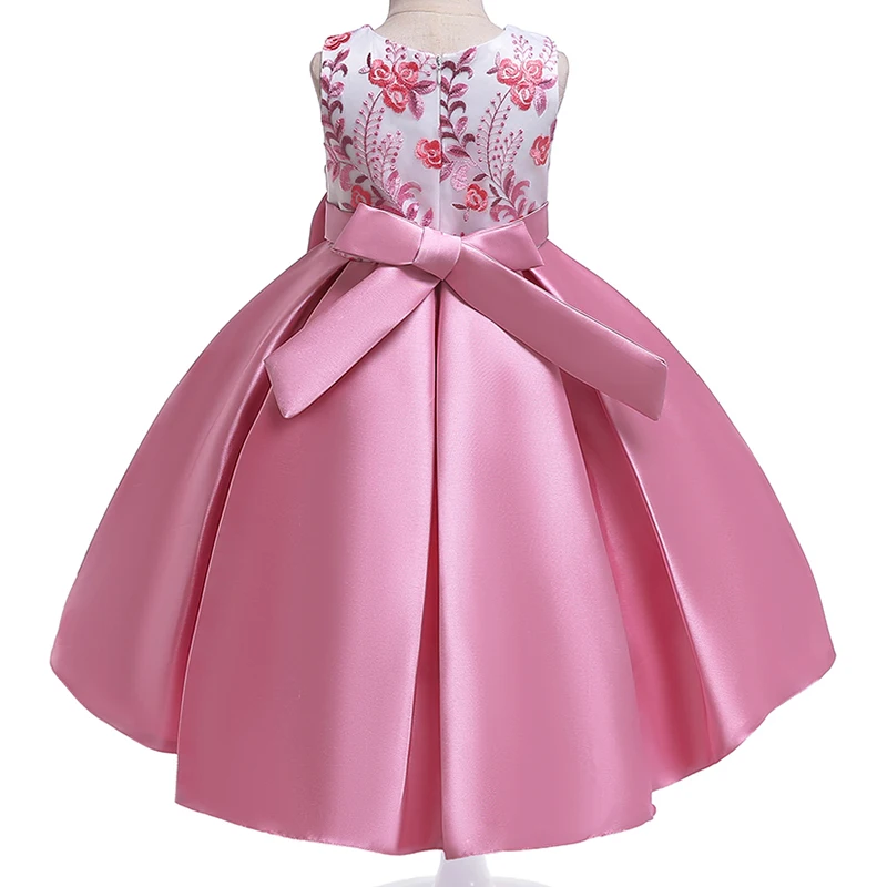 2019 Flower Girls dress for Kids Clothing Beaded embroidery Wedding Dresses Children Party Trailing Custumes | Детская одежда и