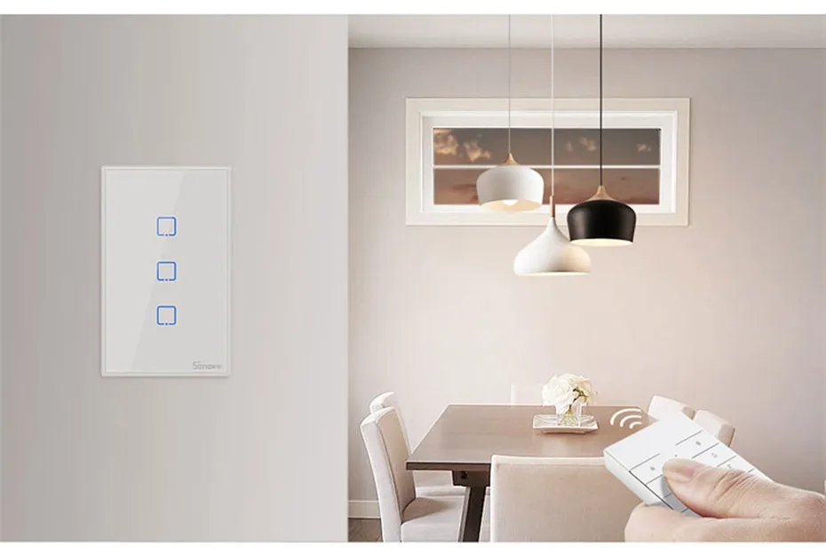 Sonoff T2 США Wifi настенный светильник сенсорный выключатель 1 2 3 банда TX беспроводной 433 МГц RF переключатель с дистанционным управлением панель работа с Alexa Google