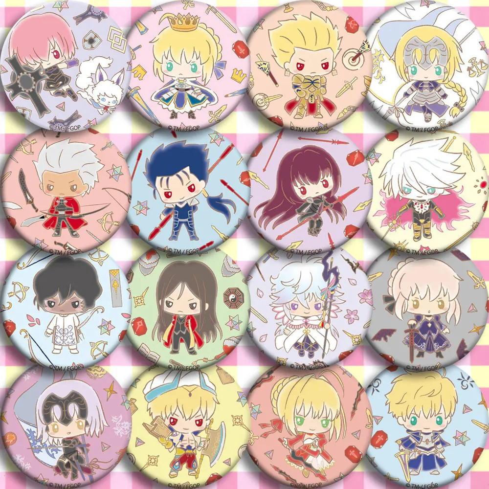 Brdwn Fate Grand Order Gilgamesh Cosplay Iskandar Scathach Tohsaka Rin Enkidu Abigail Bresl Osakabehime Badge # D 31style| |