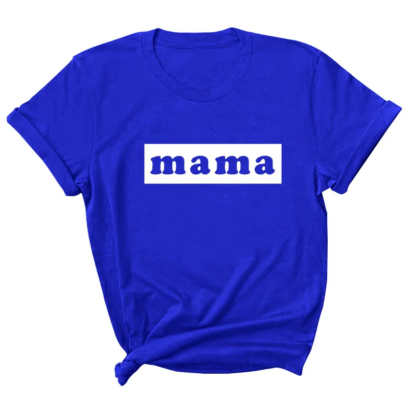 

Mama Letter Print Women T Shirt Short Sleeve O Neck Loose Women Tshirt Ladies Tee Shirt Tops Clothes Camisetas Mujer