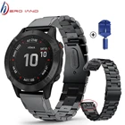 Браслет из нержавеющей стали для Garmin Fenix 5 5S5X Plus6S 6X ProForerunner 945, ремешок 22 мм, быстросъемный металлический браслет для наручных часов