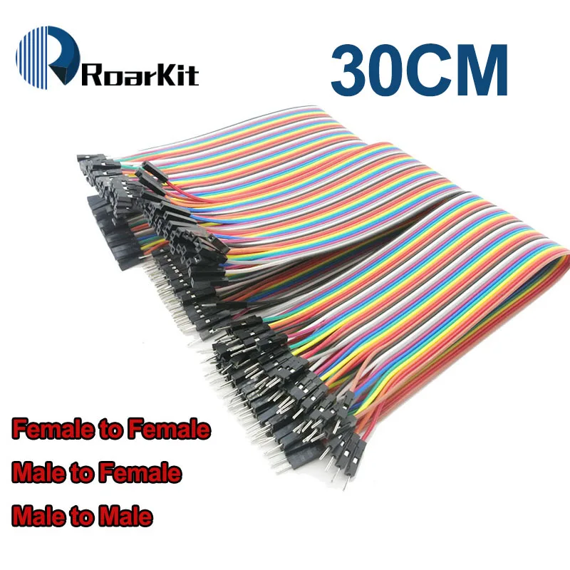 Dupont Line 120 шт. 30 см 40Pin штекер + гнездо и перемычка Кабель для Arduino DIY KIT|jumper wire|line