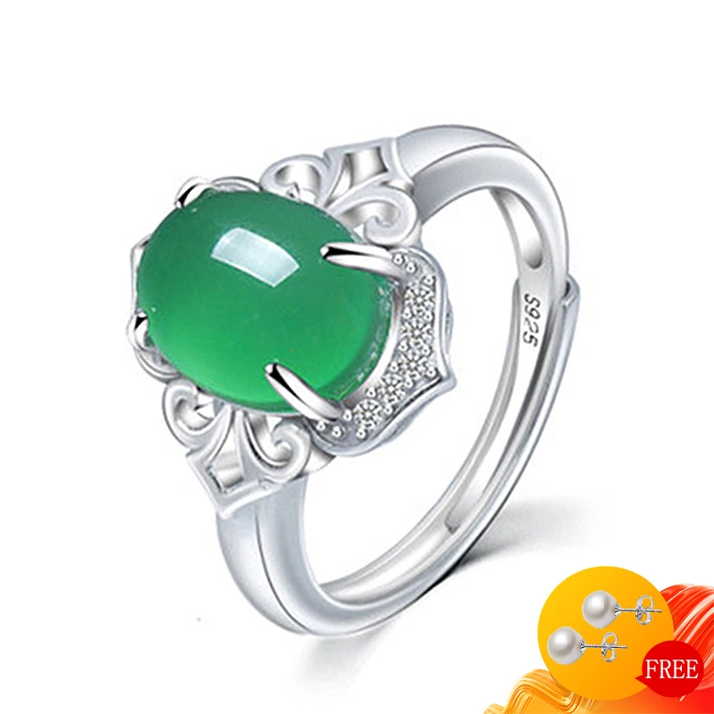 Женские туфли в стиле ретро кольца 925 серебряное ювелирное изделие овальной