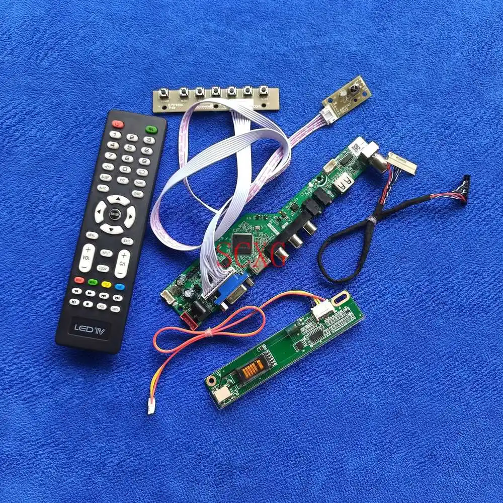 

Комплект 30-Pin LVDS 1400*1050 для LTN150PF/LTN150PG, совместимый с HDMI, VGA AV USB 1CCFL, аналоговый сигнал, ЖК-экран, плата контроллера привода