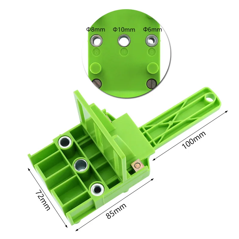 

74PCS Handheld Woodworking Doweling Jig Drill Guide Wood Drilling Hole Locator Set Hand Tools Kit